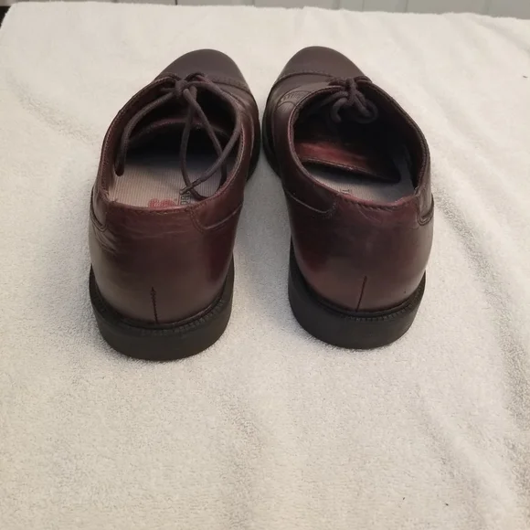 Nunn Bush Comfort Gel Oxford Men Lace Up Dress Shoes Brown 10M Genuine Leather - Picture 6 of 9
